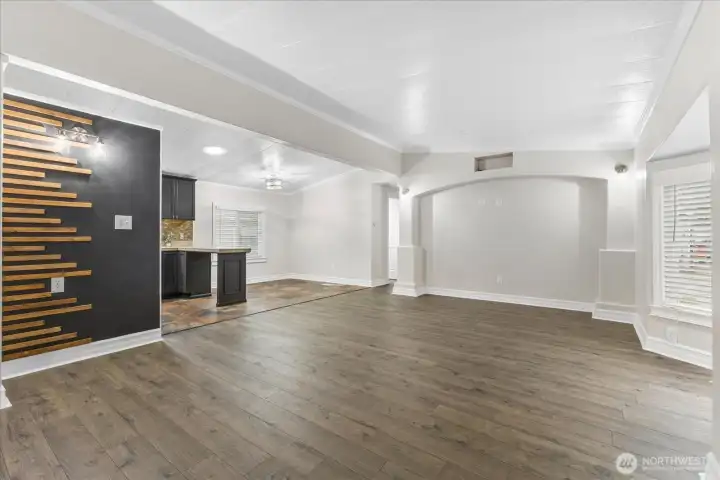 Open living room waiting for your touch!