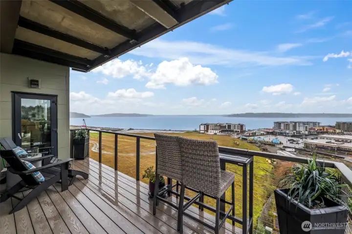 Covered wrap-around deck for all seasons!