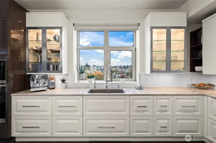 Enjoy the privacy with only views from your lovely kitchen/great room