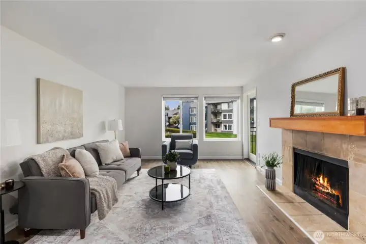 2nd floor cheerful condo with open layout