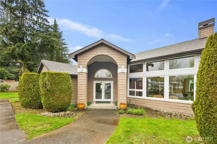 Large cabana with game room, exercise room & kitchenette