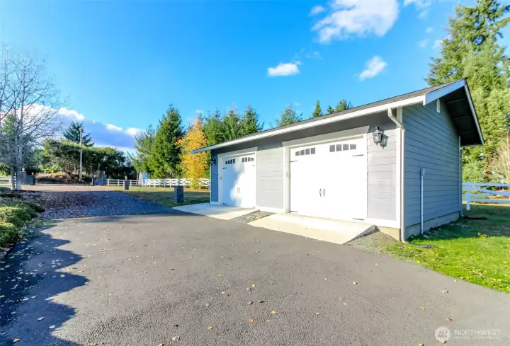 Finished 2-stall garage/shop