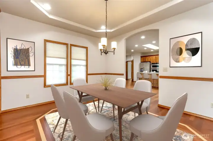 Dining Room opens to the kitchen and