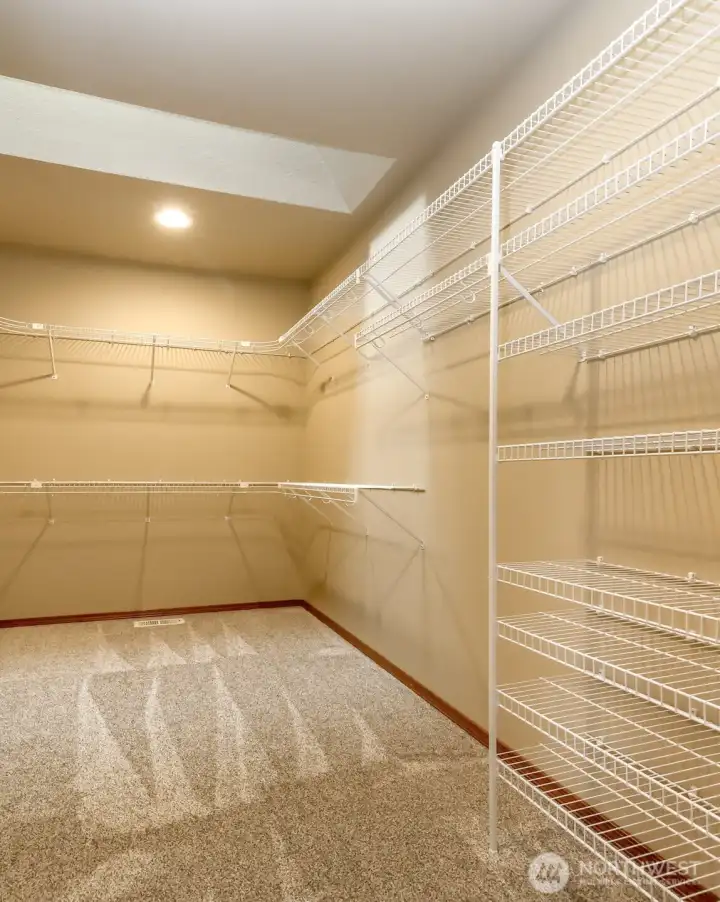 Primary walk-in closet