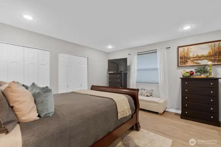 Lots of natural light in the Primary Bedroom