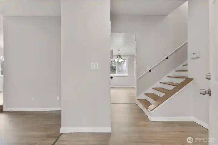 Inviting entry on main level