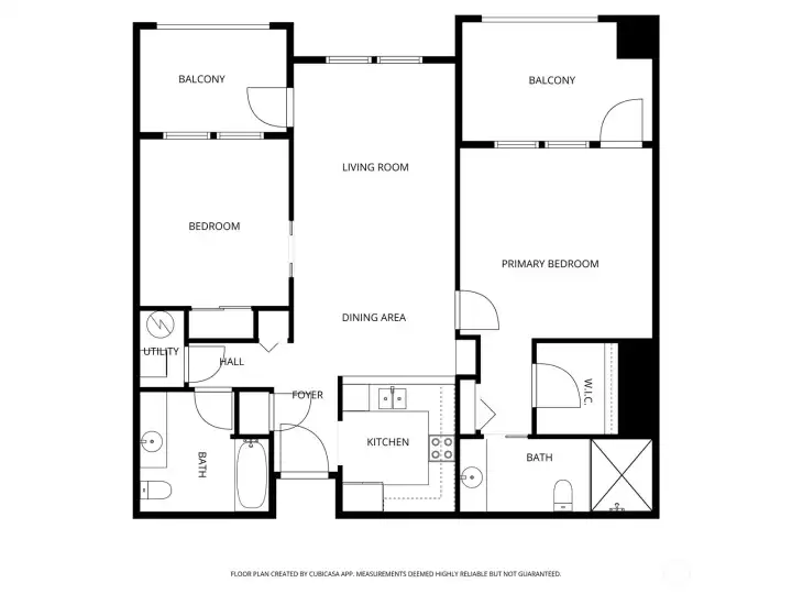 App drawn floor plan