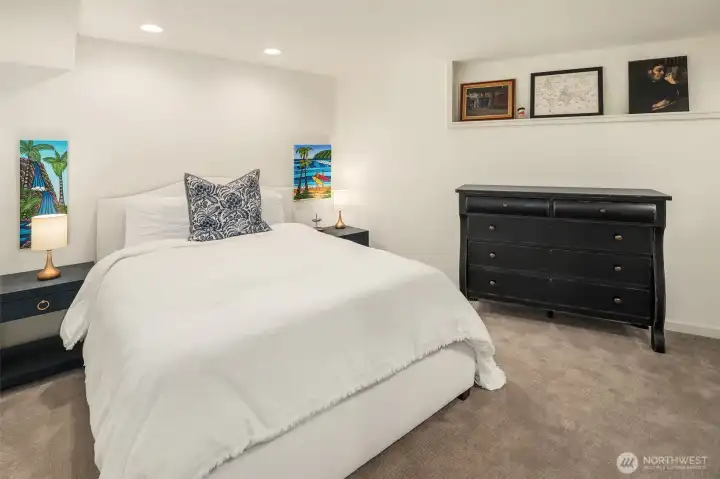 Lower level guest bedroom