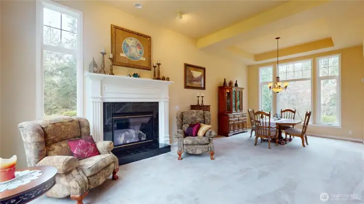 Generous formal living room