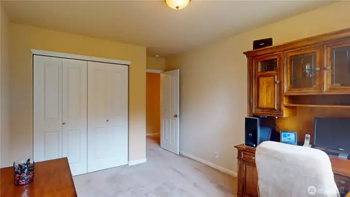 First of three bedrooms