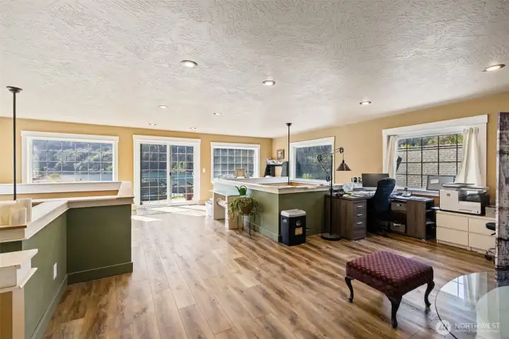 Upper level is all primary bedroom!