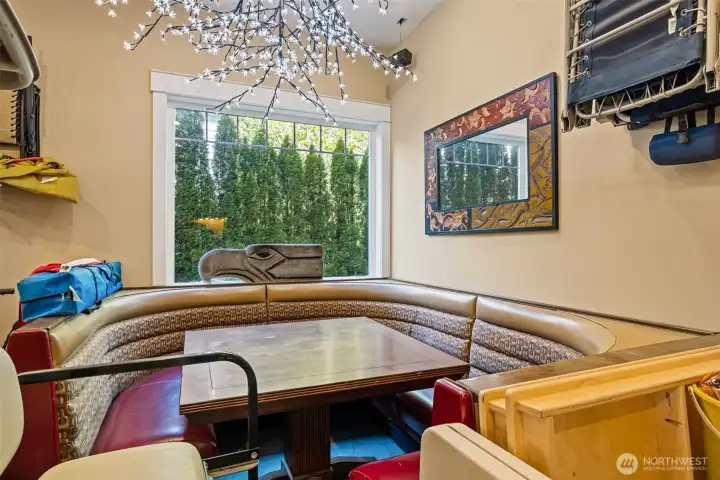 Both in corner of garage!