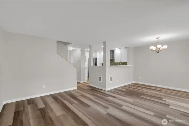 Ideal space for both everyday living and entertaining guests.