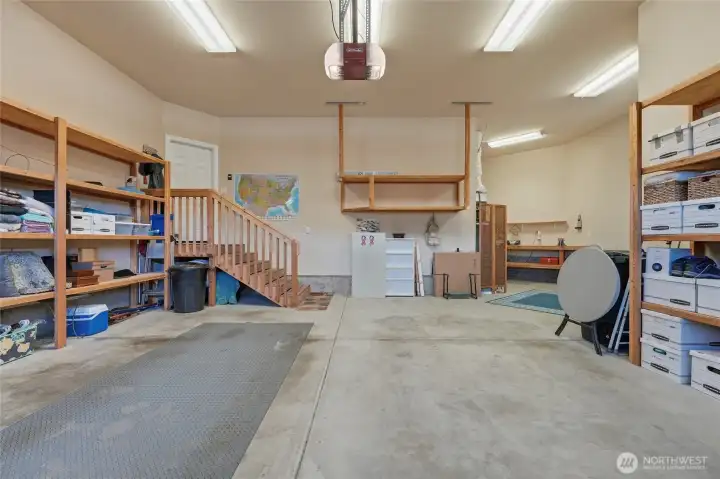 Ideal space for Lake Chelan lifestyle storage including bikes, golf carts, water toys, and outdoor gear.