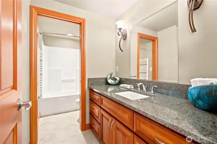 One or two bathrooms on the upper level