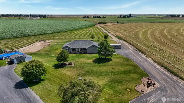 Welcome to 12294 Rd. 9.5 NE—2.57 acres of country living.