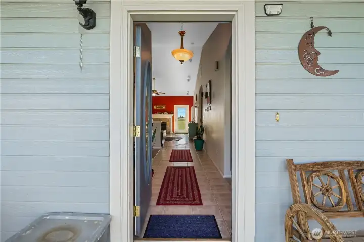 The inviting entry sets the tone for this spacious single-story home.