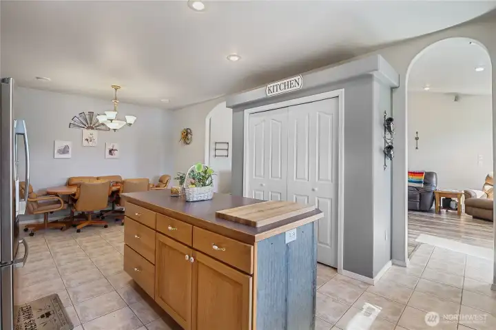 Kitchen designed for everyday convenience.