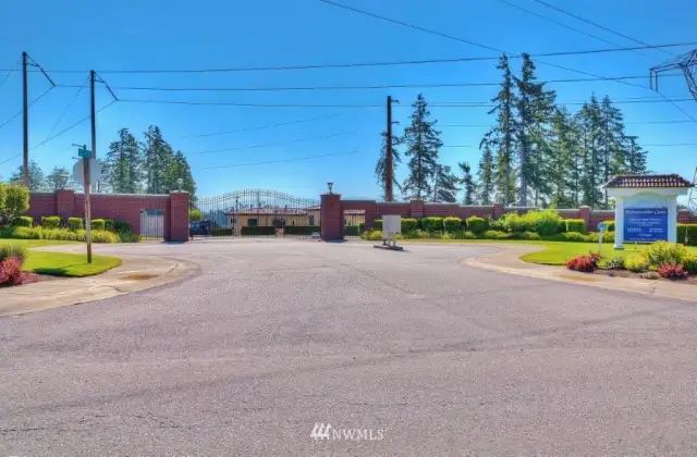 Entrance to the gated Community of Fairweather Cove Estates