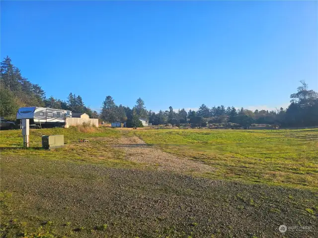 Open and spacious area to enjoy the sun, view to southeast