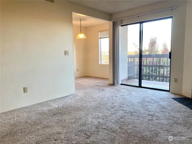 Nice natural light in the living space.