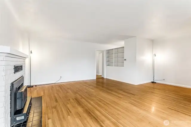 Living room into kitchen