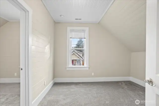 Most of home has tongue and groove siding in walls, Wood siding as you see. we sanded them all down and sealed with primmer and paint.