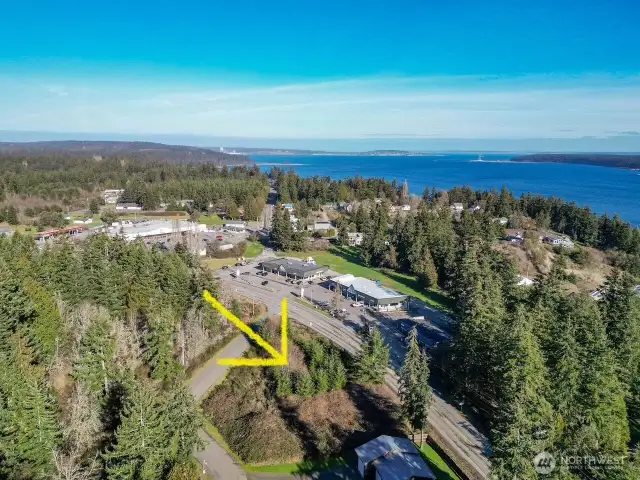 Prime location in Port Hadlock's commercial center.