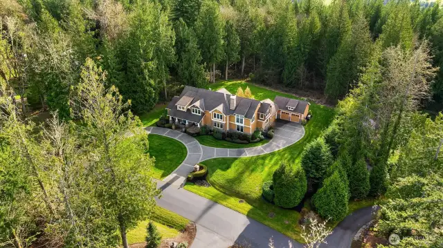 This lovely 3 acre lot is surrounded by natural forest and the beauty of the Northwest. The back lot line is well back into the trees creating a nice buffer zone between the neighbors.