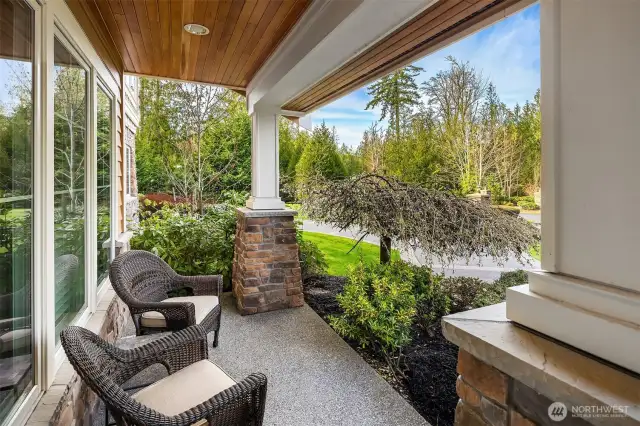 Relax on the covered front porch!