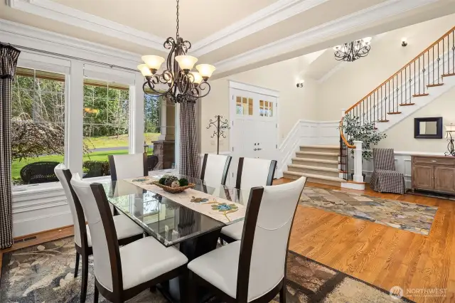 A magnificent open floor plan and elegance throughout this home.