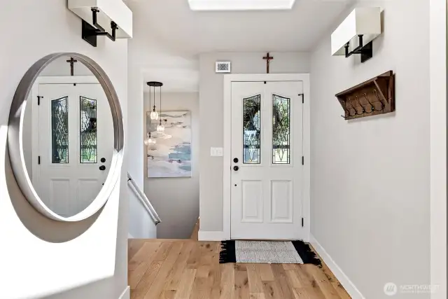 Light filled entry way welcomes you in!