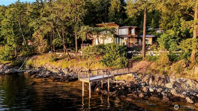 With a mooring buoy just off shore and a lift on your private pier, you are ready for summer adventures in your private boat.