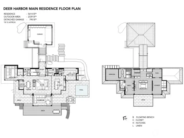 Main residence floor plan