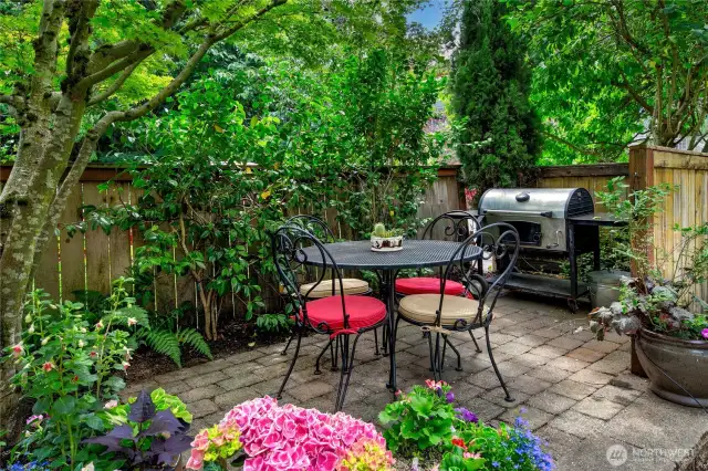 Patio off front/driveway