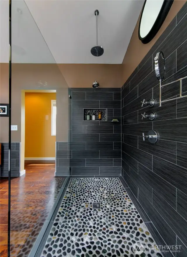 Upper suite bath walk in shower