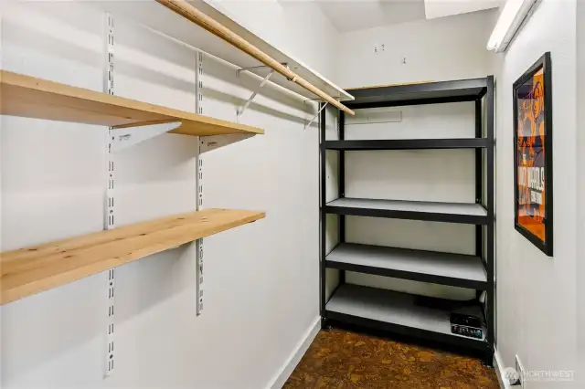Lower suite walk in closet