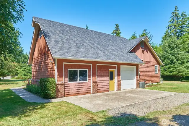 South-facing side of home.