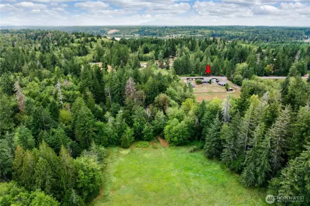 Back property Drone View