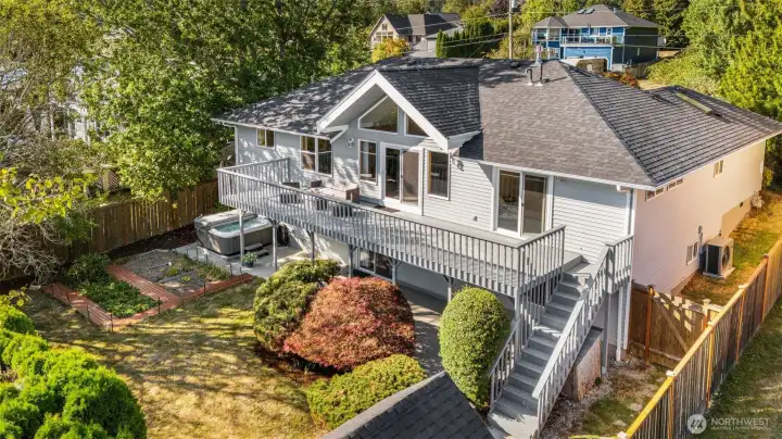 Gracefully situated on a meticulously landscaped lot.