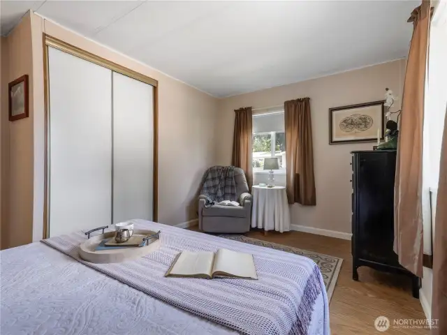The second bedroom is located towards the front of the home.