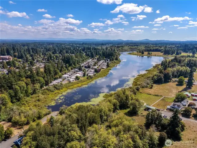 Aerial photo of the location.