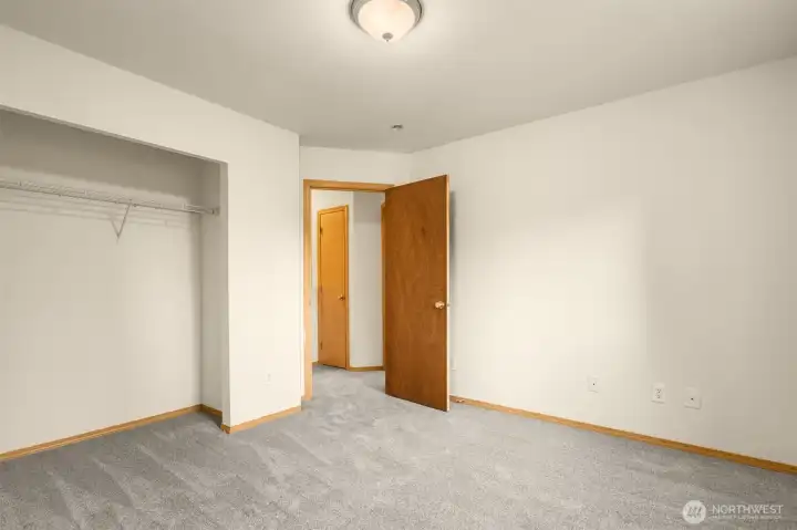 HUGE primary bedroom (closet doors installed)