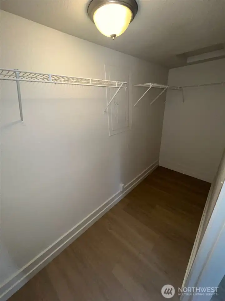 Primary walk in closet