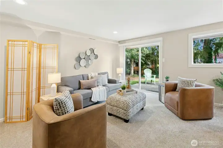 Bedroom 4 is large enough to be a family room and office combination