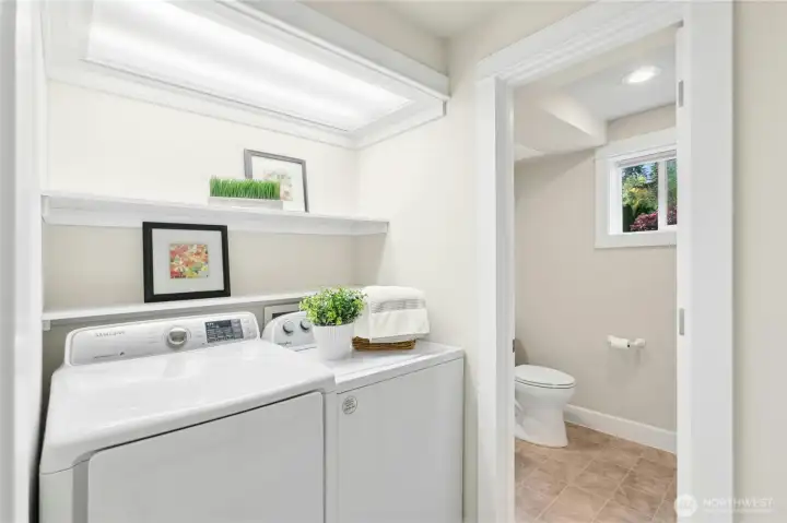Separate laundry room