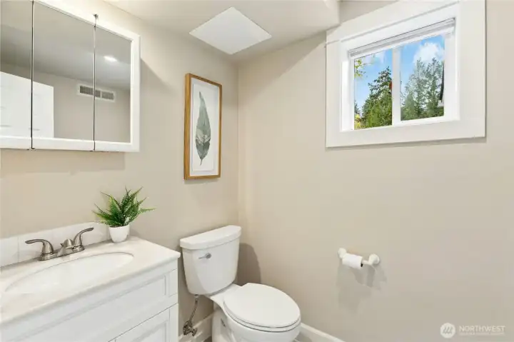 Half bath downstairs