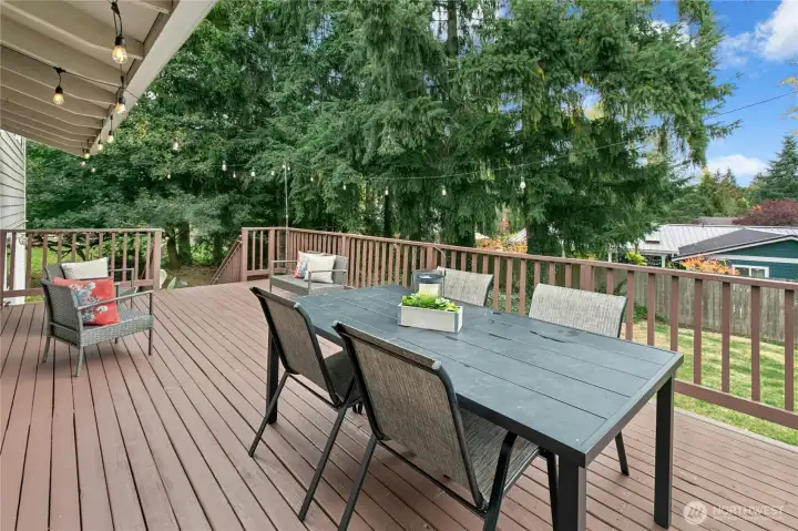 Enjoy outside dining