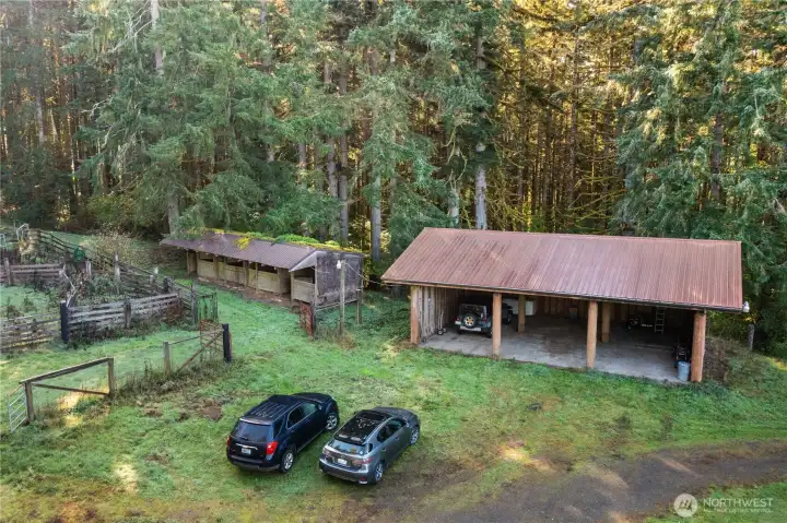 Log carport