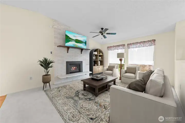 Another nice view to show you how nice this space is~